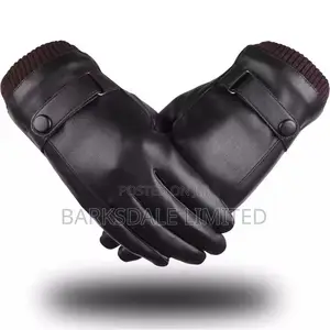 Winter Mittens Waterproof Warm Gloves PU Leather Driving