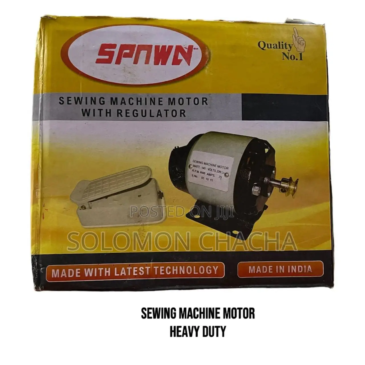Sewing Machine Motor With Regulator