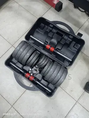 30kg Adjustable Dumbbell Barbell Set, 15kg on Each Dumbbell
