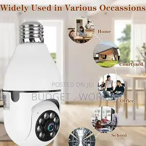 ' Full HD 1080P Bulb PTZ Indoor HD CCTV Wireless Camera"