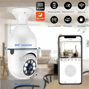 Camera V380 Pro E27 360 Degre. Led Light 1080p Wireless Bulb
