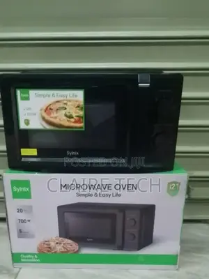 Black 20L Manual Microwave Oven Synix MW720-0SM