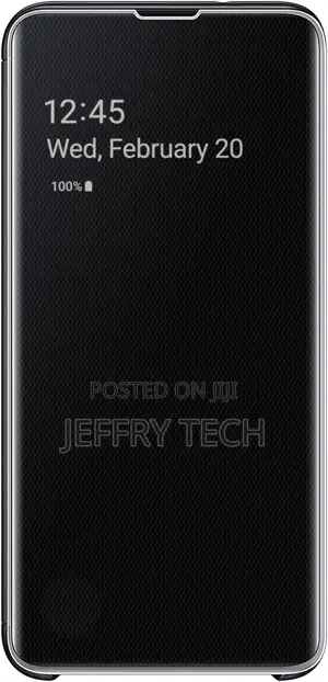 Samsung Galaxy S10e S-View Flip Case, Black (EF-ZG970CBEGUS)