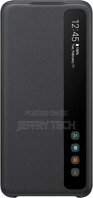 Official Samsung Galaxy S20 Clear View Cover Case - Black