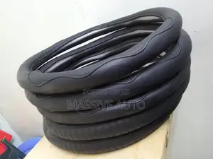 Buy Black Leather Car Steering Covers