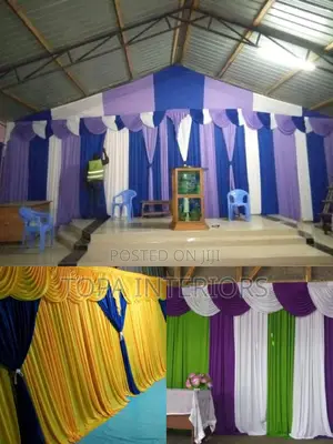 Church Wall Decor Curtains Per Metre Inclusive of Stitching