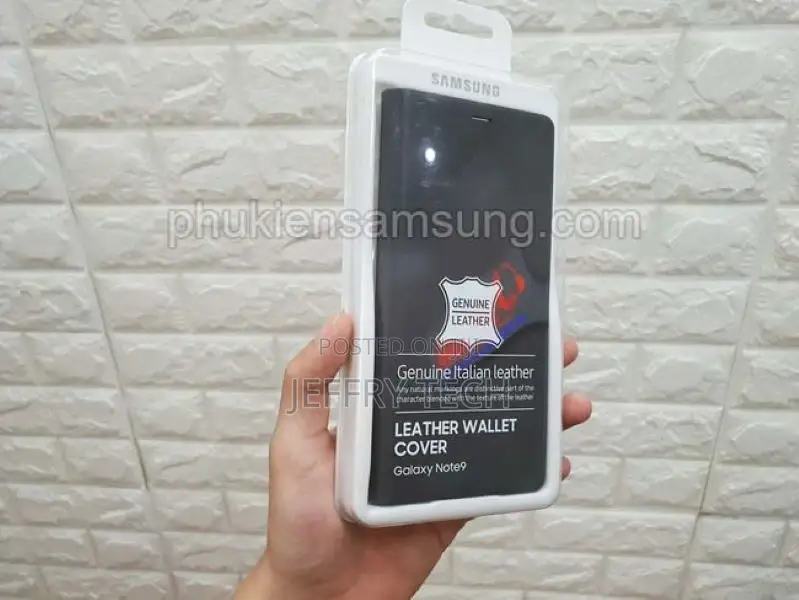 Genuine Clear View Standing Galaxy Note 9 Leather Case