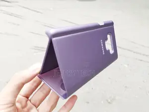 Genuine Clear View Standing Galaxy Note 9 Leather Case