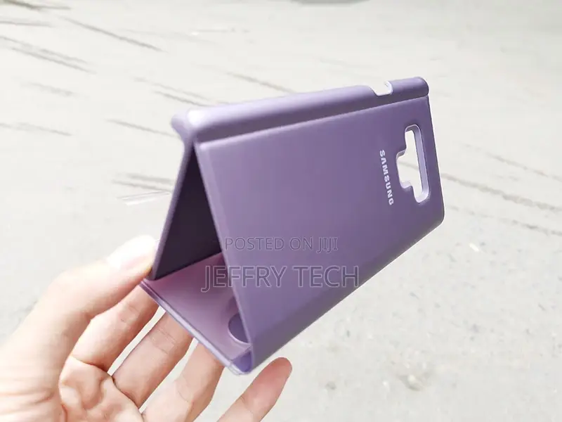 Genuine Clear View Standing Galaxy Note 9 Leather Case