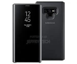Genuine Clear View Standing Galaxy Note 9 Leather Case