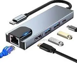 USB Type C 5in1to HDMI,Rj,Usb,Type Cadapter