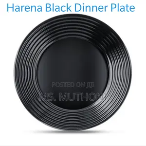 L7614 Luminarc Harena Black Dinner Plate 27cm /11 Inch