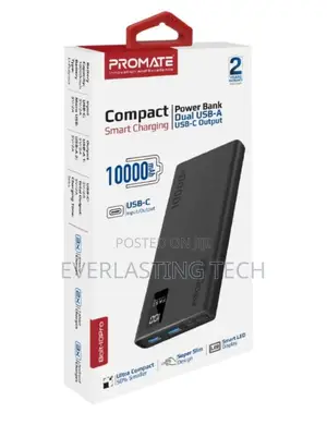 Promate Super Slim Design 10000mah Fast Charging Power Bank