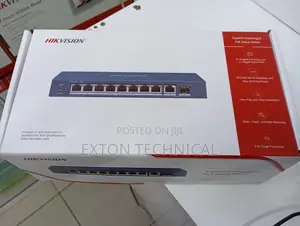 8 Port Fast Ethernet Unmanaged POE Switch Hik Vision