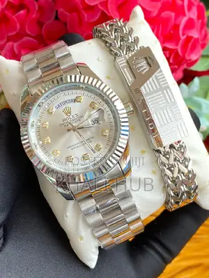 New Rolex Watch Rolex Watch With Silver Bracelet