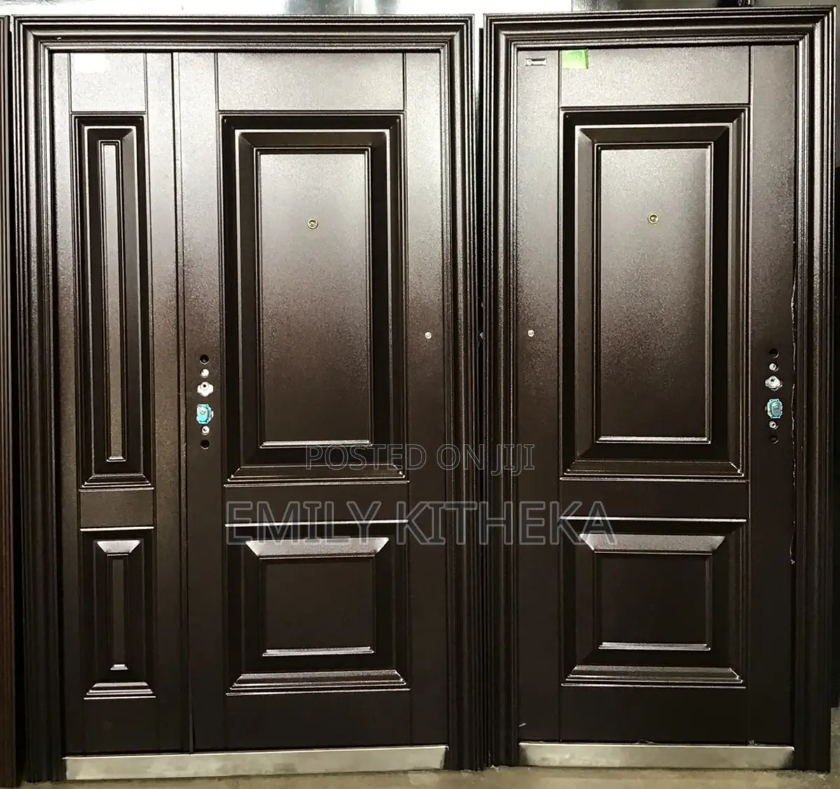 Security Mettalic Doors. Double and Single