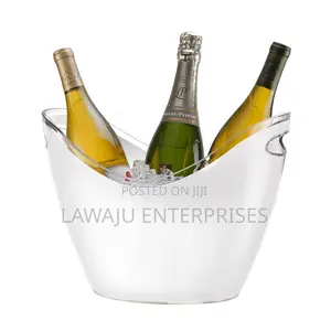 Large Clear Oval Pail Cooler