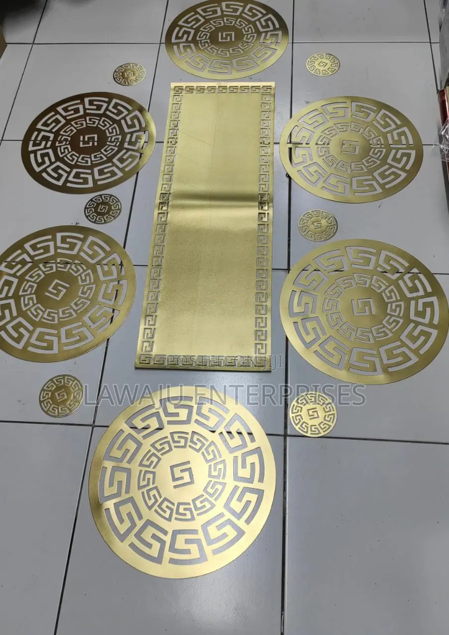 Gold Luxury PVC Table Runner