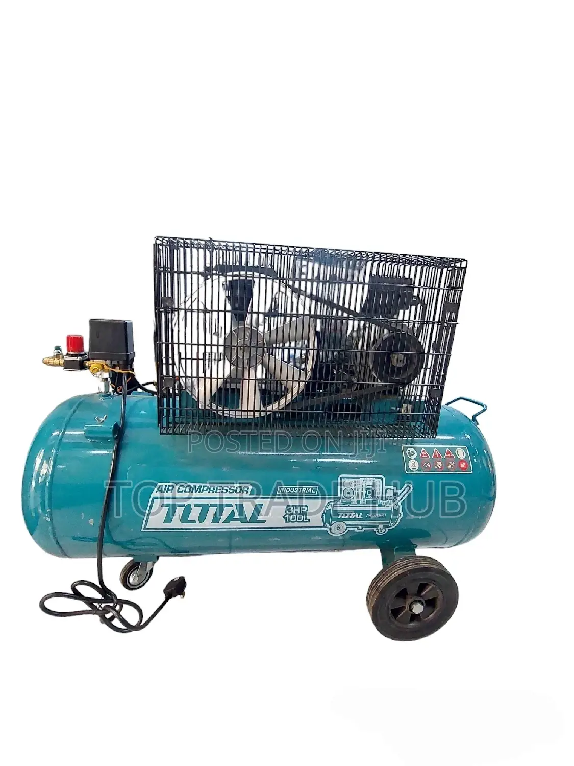 Total Electric Air Compressor 3 HP 100 Lts
