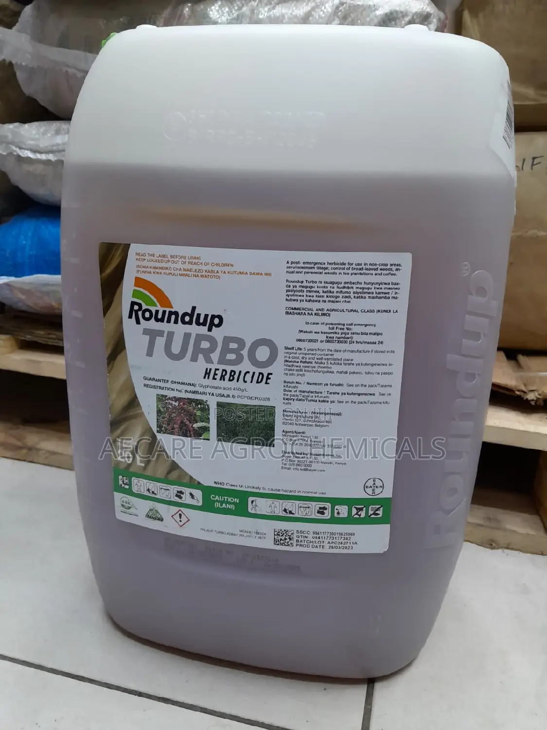 Roundup Turbo 20litres Herbicide