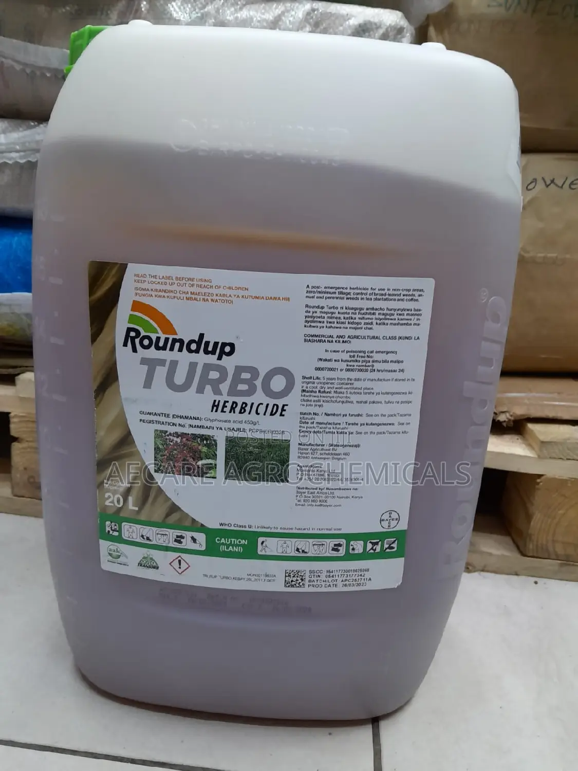 Roundup Turbo 20litres Herbicide