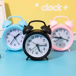Double Bell Alarm Clock Bedside Wake Up Alarm Black