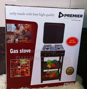 Auto-Ignition Premier 4-Gas Cooker and Compartments