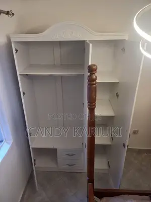 Spacious 3 Door White Wardrobe