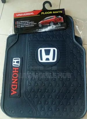 Honda Red Black Universal Floor Mats-Car Floor Mats 5seater