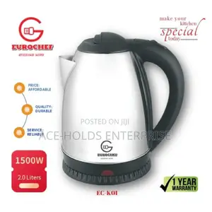 Electric Kettle,Eurochef Stainless 2 L,Automatic,Cordless
