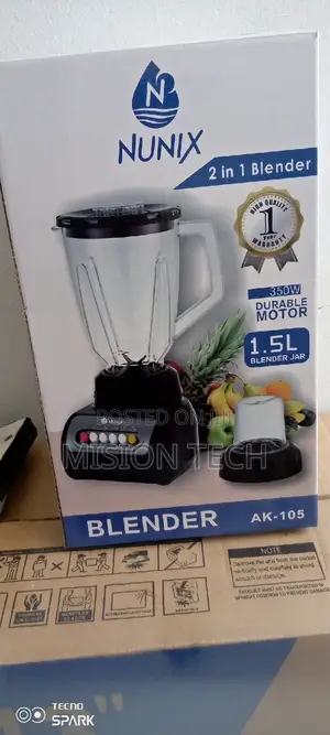 Nunix Electric 2 in 1 Blender