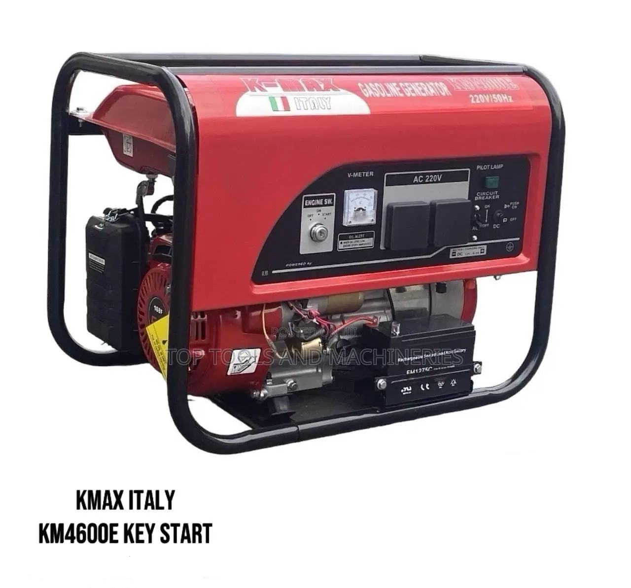 Kmax Italy 5kva Key Start Petrol Generator
