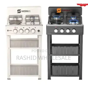 Standing Cooker  Four Burner With Shelves. Auto Ignition