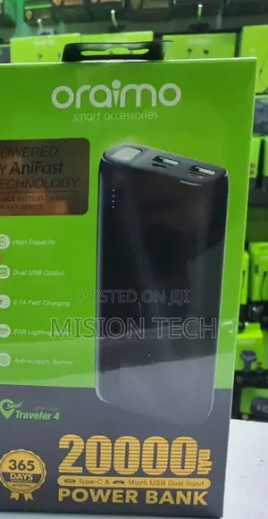 Oraimo Traveler 4 20,000mah P204D Power Bank
