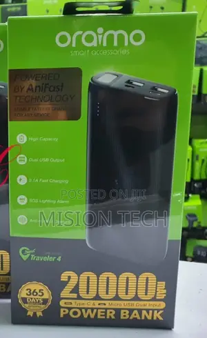 Oraimo OPB-P204D 20000mah Black Power Bank