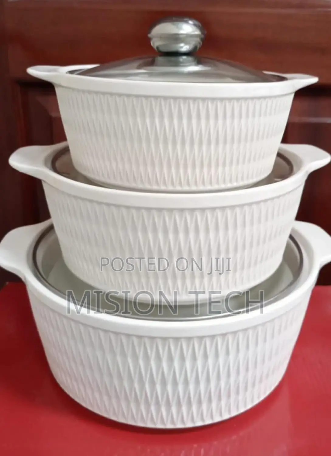 3pcs Set Ceramic Casserole Serving Dishes