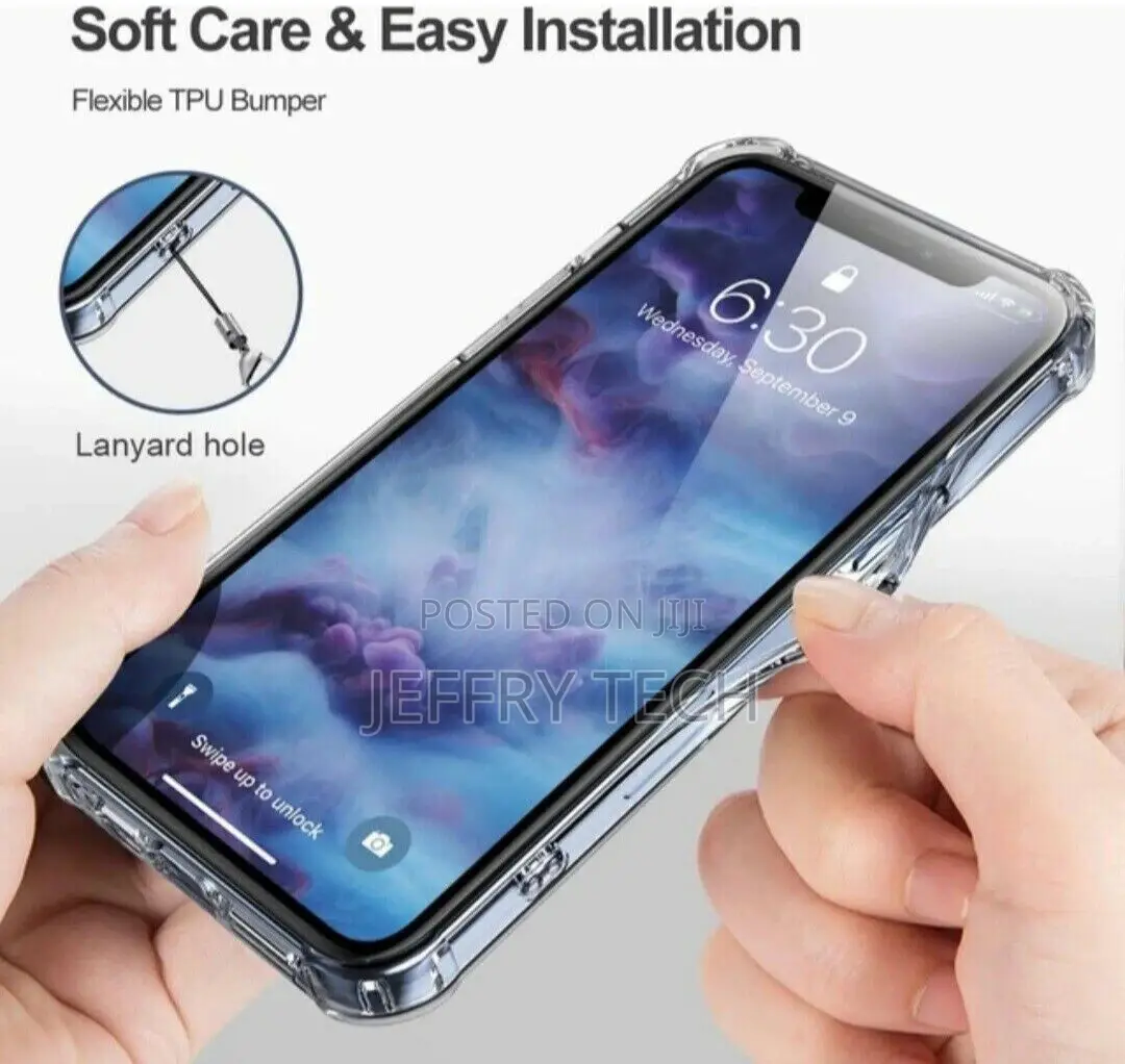 CLEAR Shockproof Case for iPhone 13 Pro Max Mini, Soft Silic