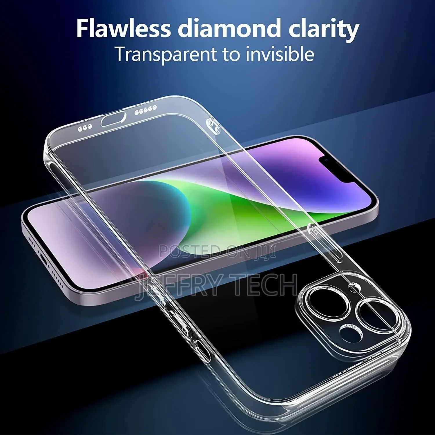 Clear Case for Apple iPhone 14, Slim Shockproof Armor Silico