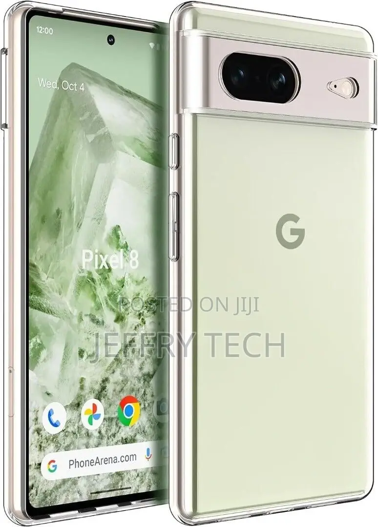 Google Pixel 8 Case, Slim Clear Silicone Shockproof Gel Pho