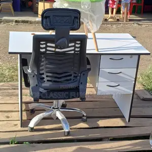 Office Desk+Headrest Chair