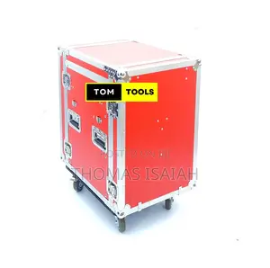 12U PA Rack DJ Road Case With Slant Mixer Top And Caster Whe