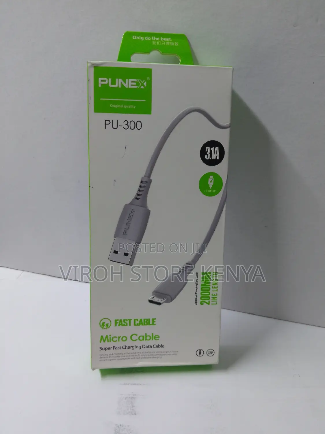 Punex Micro USB Charging Cable - Fast Charging 2 Metres Long