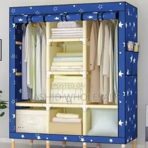 3 Column Wooden Wardrobe