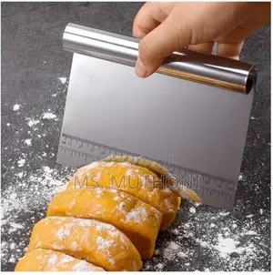 Steel Pastry Scraper 15cm 5"/Tart Pastry Tamper Cutter