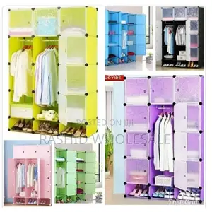 3 Column Plastic Wardrobe