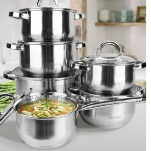 New Jp 10 PCS Stainless Cookware