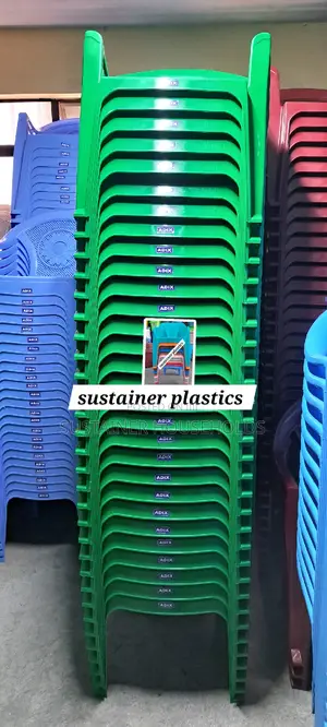 Safcom Green Adix Plastic Chairs With Armrest