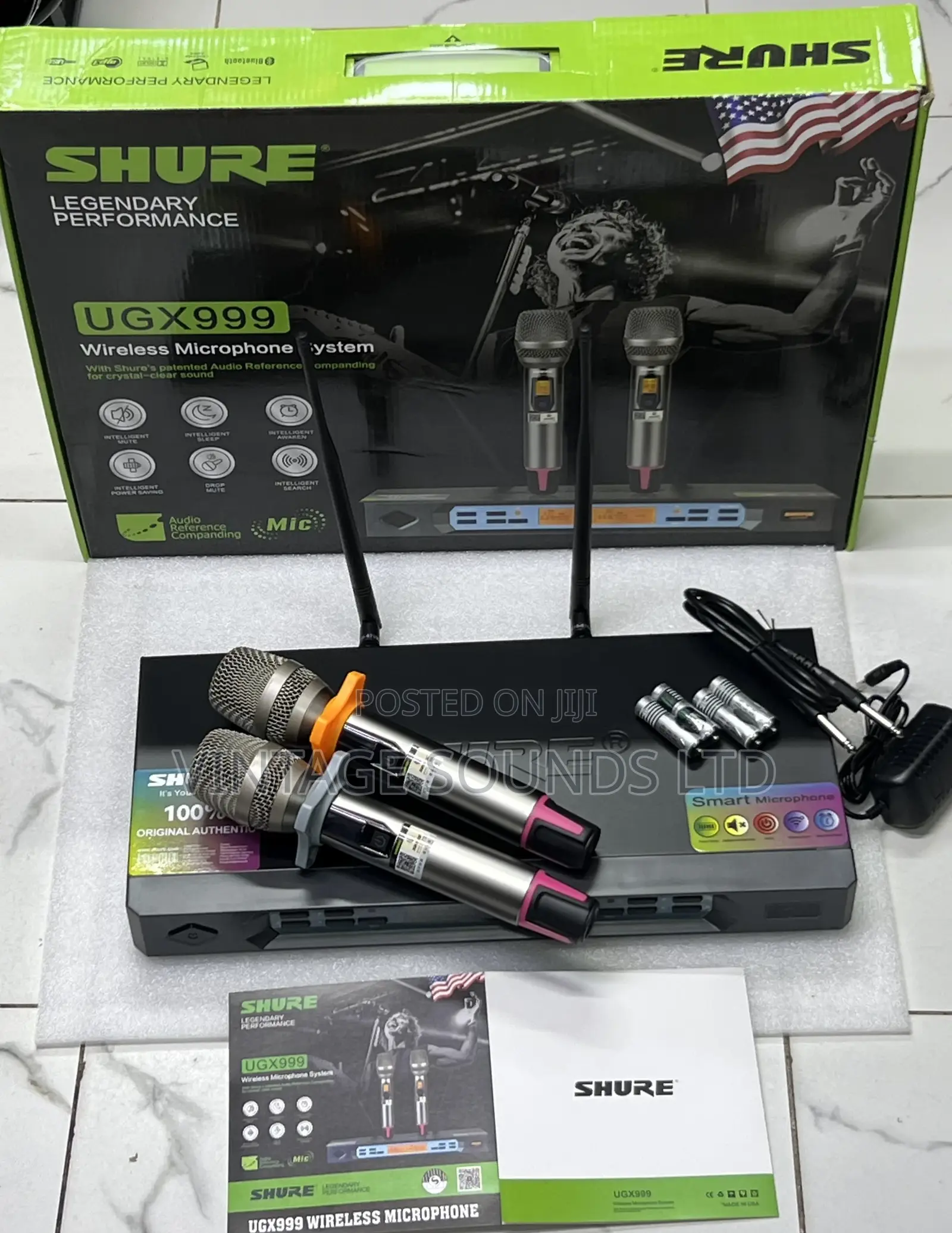 Shure Ugx 999 Wireless Digital Microphone System Set