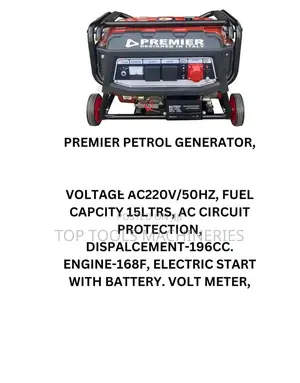 Premier Reliable Silent Petrol Generator 7.5kva Key Start