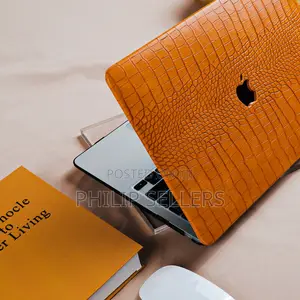 Vintage Orange Crocodile PU Leather Shell Case Cover for Mac